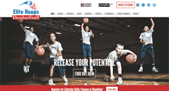 Desktop Screenshot of elitehoopsbasketball.com